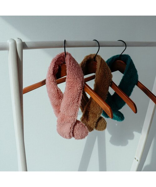 BREEZE(ブリーズ)の「【親子で使える】ぽかぽかネック温熱シートカバー(温熱シート付き)(マフラー・キッズ・ピンク/エメラルド/キャメル・FREE)」の9枚目の写真