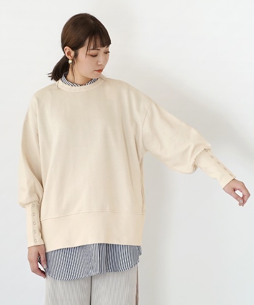 e-zakkamania stores(イーザッカマニアストアーズ)の「バックオープン プルオーバー(Tシャツ/カットソー・レディース・ブラック/アイボリー・フリー)」の7枚目の写真