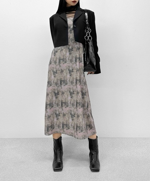 LVEU.（ラブユ.）の「【LVEU.】リングデザインエナメル調バッグ / バッグ 鞄 BAG エナメル リング チェーン トート A4 通勤 通学 合皮 ブラック カーキ（トートバッグ・レディース・カーキ/ブラック・FREE）」の8枚目の写真