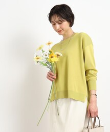 ◆いつものコーデに彩りを【洗える】なめらかタッチ総針ニット