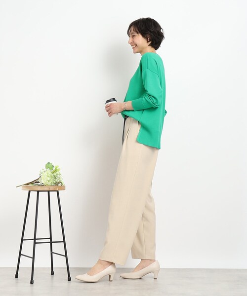 DRESKIP(ドレスキップ)の「◆いつものコーデに彩りを【洗える】なめらかタッチ総針ニット(ニット/セーター・レディース・ピンク系/オレンジ系7/イエロー/ベージュ系2/グリーン/ブラック系2・03/02/04)」の22枚目の写真