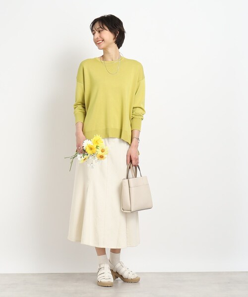 DRESKIP(ドレスキップ)の「◆いつものコーデに彩りを【洗える】なめらかタッチ総針ニット(ニット/セーター・レディース・ピンク系/オレンジ系7/イエロー/ベージュ系2/グリーン/ブラック系2・03/02/04)」の17枚目の写真