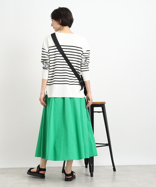 DRESKIP(ドレスキップ)の「◆いつものコーデに彩りを【洗える】なめらかタッチ総針ニット(ニット/セーター・レディース・ピンク系/オレンジ系7/イエロー/ベージュ系2/グリーン/ブラック系2・03/02/04)」の19枚目の写真