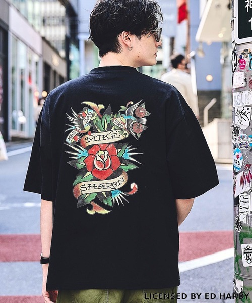Ed Hardy エドハーディー Tシャツ RAGEBLUE（レイジブルー）の「【Ed Hardy/エド・ハーディー】コラボ