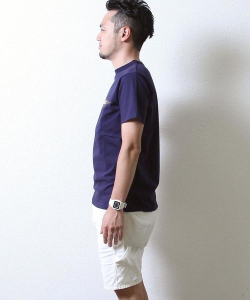 coen（コーエン）の「ペナントプリントTシャツ（Tシャツ/カットソー・メンズ・ライトブルー/ネイビー/オフホワイト・LARGE/X-LARGE/MEDIUM/SMALL）」の17枚目の写真