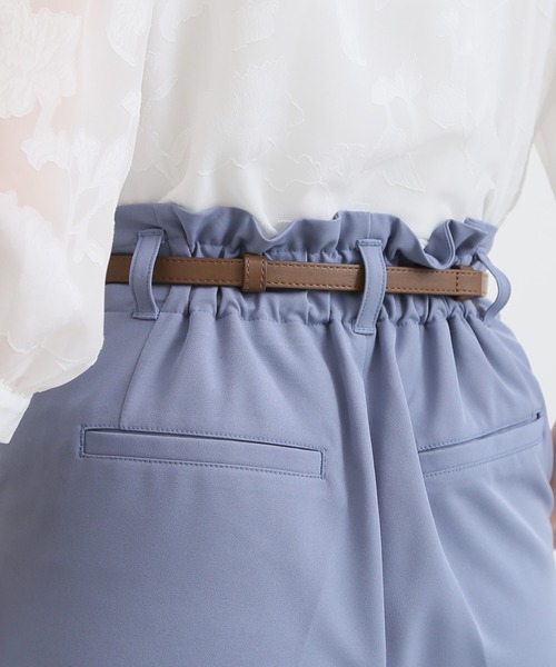 Honeys（ハニーズ）の「スクエアバックル細ベルト（ベルト・レディース・ダークブラウン/ブラック/グレイッシュベージュ/ブラック系その他/アイボリー/ホワイト・FREE）」の17枚目の写真