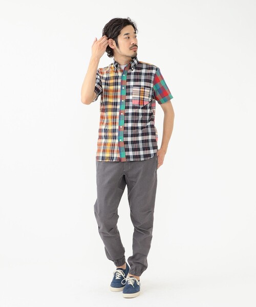 BEAMS PLUS（ビームスプラス）の「BEAMS PLUS / インディアン マドラスチェック ショートスリーブ ボタンダウン シャツ（シャツ/ブラウス・メンズ・ピンク/ネイビー/ブルー/その他・M/XL/S/L）」の8枚目の写真