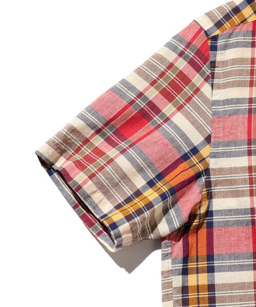 BEAMS PLUS（ビームスプラス）の「BEAMS PLUS / インディアン マドラスチェック ショートスリーブ ボタンダウン シャツ（シャツ/ブラウス・メンズ・ピンク/ネイビー/ブルー/その他・M/XL/S/L）」の15枚目の写真