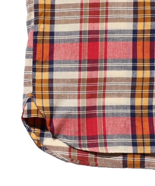 BEAMS PLUS（ビームスプラス）の「BEAMS PLUS / インディアン マドラスチェック ショートスリーブ ボタンダウン シャツ（シャツ/ブラウス・メンズ・ピンク/ネイビー/ブルー/その他・M/XL/S/L）」の16枚目の写真