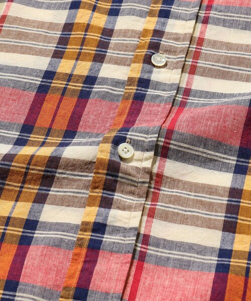 BEAMS PLUS（ビームスプラス）の「BEAMS PLUS / インディアン マドラスチェック ショートスリーブ ボタンダウン シャツ（シャツ/ブラウス・メンズ・ピンク/ネイビー/ブルー/その他・M/XL/S/L）」の18枚目の写真