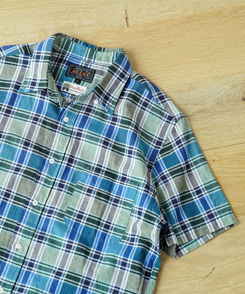 【極美品】BEAMS PLUS チェック柄 フランネル ボタンダウンシャツ XL 極美品】BEAMS PLUS チェック柄 フランネル ボタンダウンシャツ