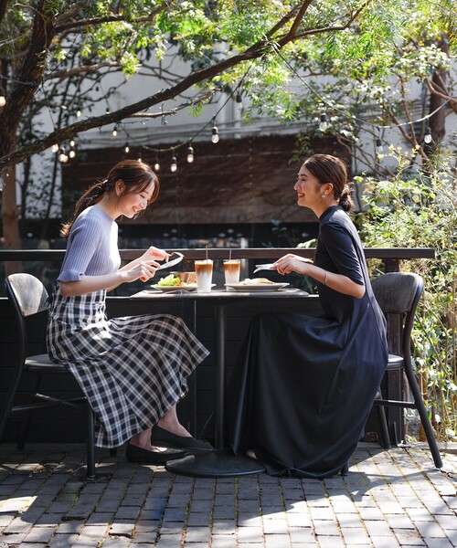 Feroux（フェルゥ）の「【洗える】ニットコンビ ワンピース（ドレス・レディース・ベージュ系2/ブラック系2・2/1）」の4枚目の写真