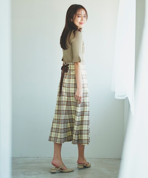 Feroux（フェルゥ）の「【洗える】ニットコンビ ワンピース（ドレス・レディース・ベージュ系2/ブラック系2・2/1）」の11枚目の写真
