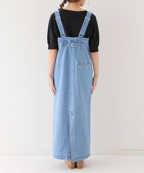 La TOTALITE（ラトータリテ）の「《追加》デニムフロントzipジャンスカ（ジャンパースカート・レディース・ブラック/サックスブルー・36/38）」の20枚目の写真