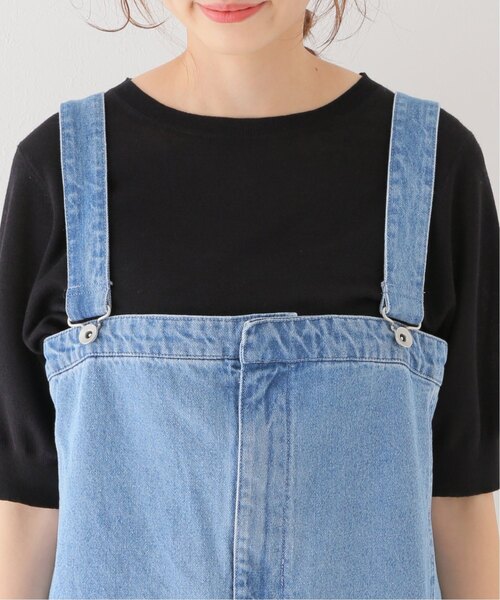 La TOTALITE（ラトータリテ）の「《追加》デニムフロントzipジャンスカ（ジャンパースカート・レディース・ブラック/サックスブルー・36/38）」の19枚目の写真