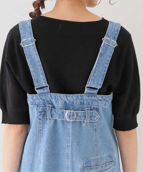 La TOTALITE（ラトータリテ）の「《追加》デニムフロントzipジャンスカ（ジャンパースカート・レディース・ブラック/サックスブルー・36/38）」の18枚目の写真