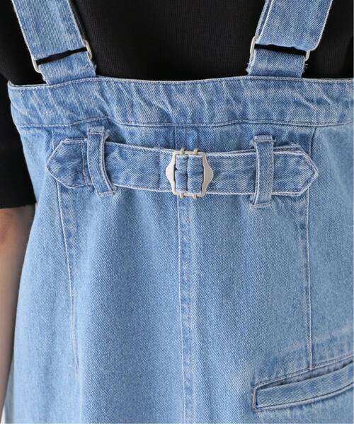 La TOTALITE（ラトータリテ）の「《追加》デニムフロントzipジャンスカ（ジャンパースカート・レディース・ブラック/サックスブルー・36/38）」の16枚目の写真