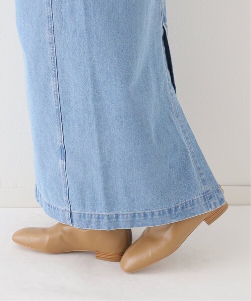 La TOTALITE（ラトータリテ）の「《追加》デニムフロントzipジャンスカ（ジャンパースカート・レディース・ブラック/サックスブルー・36/38）」の10枚目の写真