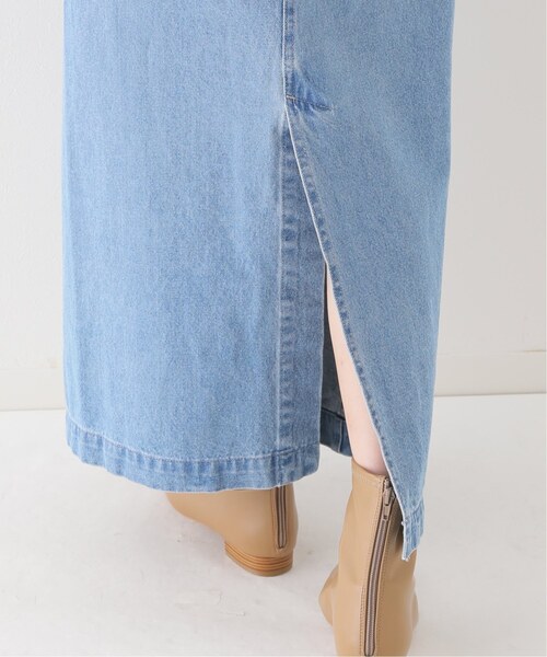 La TOTALITE（ラトータリテ）の「《追加》デニムフロントzipジャンスカ（ジャンパースカート・レディース・ブラック/サックスブルー・36/38）」の9枚目の写真