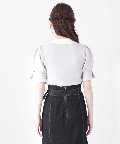PROPORTION BODY DRESSING（プロポーションボディドレッシング）の「パフスリーブクラシカルカラーニット / 1213170900（ニット/セーター・レディース・グレー/ピンク/オフホワイト/ブラック・MEDIUM/SMALL）」の18枚目の写真