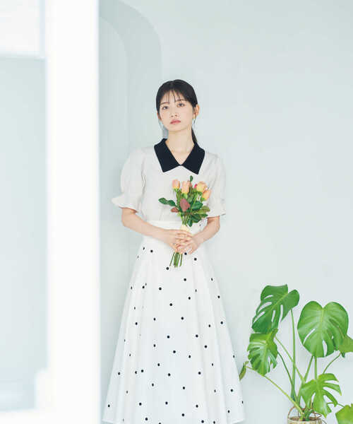 PROPORTION BODY DRESSING（プロポーションボディドレッシング）の「パフスリーブクラシカルカラーニット / 1213170900（ニット/セーター・レディース・グレー/ピンク/オフホワイト/ブラック・MEDIUM/SMALL）」の21枚目の写真