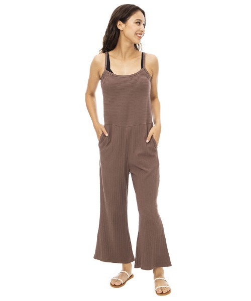 BILLABONG(ビラボン)の「BILLABONG レディース 【CHILLWEAR】 RIB ONE PIECE ジャンプスーツ 【2023年春夏モデル】/ビラボンオールインワン(つなぎ/オールインワン・レディース・オフホワイト/ブラウン/ブラック・MEDIUM)」の3枚目の写真