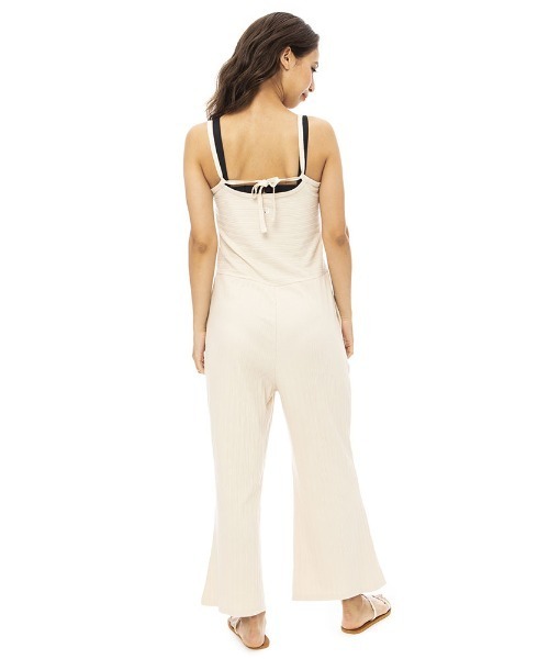BILLABONG(ビラボン)の「BILLABONG レディース 【CHILLWEAR】 RIB ONE PIECE ジャンプスーツ 【2023年春夏モデル】/ビラボンオールインワン(つなぎ/オールインワン・レディース・オフホワイト/ブラウン/ブラック・MEDIUM)」の5枚目の写真