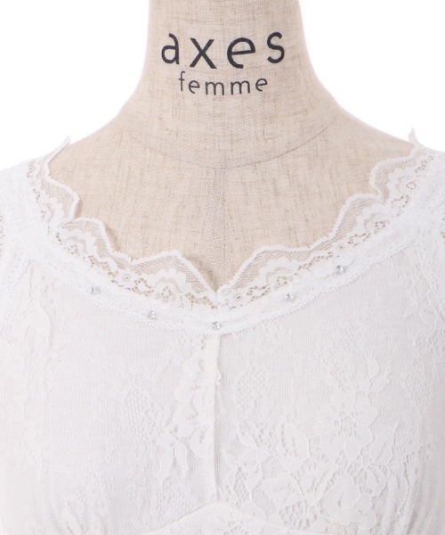 axes femme（アクシーズファム）の「総レースタンク（タンク