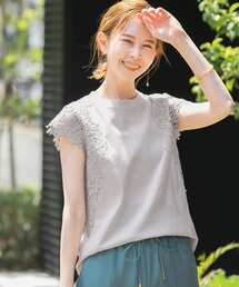 URBAN RESEARCH ROSSO WOMEN | レースフレンチスリーブプルオーバー(Tシャツ/カットソー)