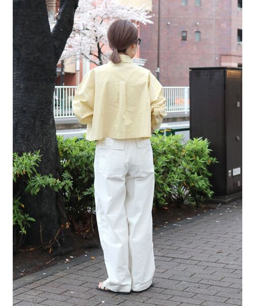 Ungrid（アングリッド）の「ショートデザインシャツ（シャツ/ブラウス・レディース・ピンク/オフホワイト/その他1/イエロー・FREE）」の11枚目の写真