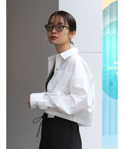 Ungrid（アングリッド）の「ショートデザインシャツ（シャツ/ブラウス・レディース・ピンク/オフホワイト/その他1/イエロー・FREE）」の21枚目の写真