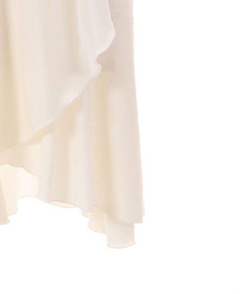 axes femme（アクシーズファム）の「ラッフルフリルキャミワンピース（ワンピース・レディース・ブラック/カーキ/ホワイト/ピンク/グレー・FREE）」の22枚目の写真