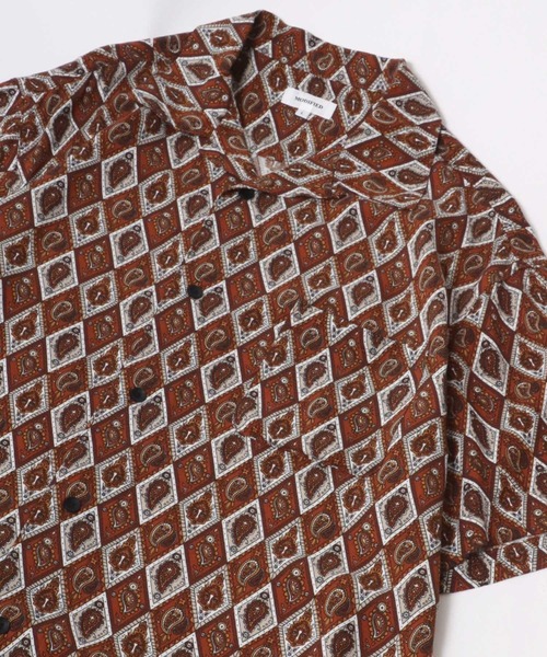 MARUKAWA（マルカワ）の「レーヨンオープンカラー アロハシャツ 総柄/花柄/無地/ヴィンテージ柄 レディース メンズ（シャツ/ブラウス・メンズ・ブラック系その他3/ホワイト系その他/ホワイト系その他3/ブラック系3/ネイビー系/グリーン系その他/ホワイト系その他4/グレー系その他/グレー系その他2/ブラック/ホワイト系その他5/ブルー/ブラウン系その他/ブラック系その他/ネイビー/ブルー系その他/ブラック系4/アイボリー/ブラック系その他7/ブラック系2/カーキ/ホワイト系その他2/グリーン・S/LL/M/L）」の16枚目の写真