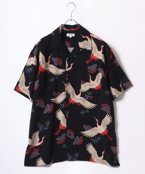 calee レーヨンオープンカラーシャツ アロハ 花柄 総柄 XL（≪人気 