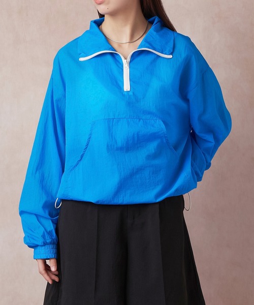 Lull(ルル)の「【Lull / ルル】シアーアノラックパーカー(パーカー・レディース・ホワイト/ブルー/ブラック・ONESIZE)」の1枚目の写真