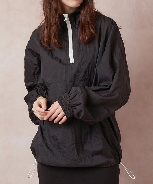 Lull(ルル)の「【Lull / ルル】シアーアノラックパーカー(パーカー・レディース・ホワイト/ブルー/ブラック・ONESIZE)」の3枚目の写真