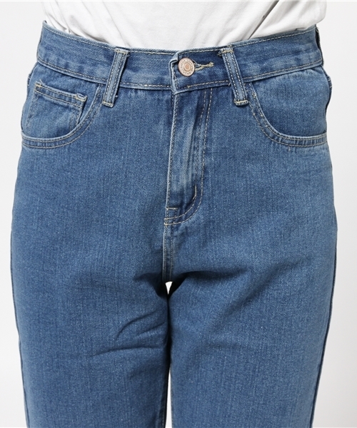 WEGO（ウィゴー）の「WEGO/ フリンジデニムパンツ（デニムパンツ・レディース・ライトインディゴブルー/インディゴブルー・MEDIUM/LARGE）」の9枚目の写真