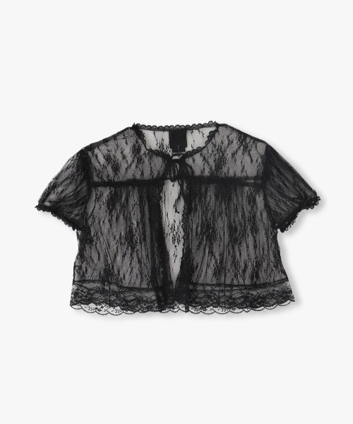 ANNA SUI(アナスイ)の「SKETCH LACE SHRUG(カーディガン/ボレロ・レディース・ブラック・4)」の2枚目の写真
