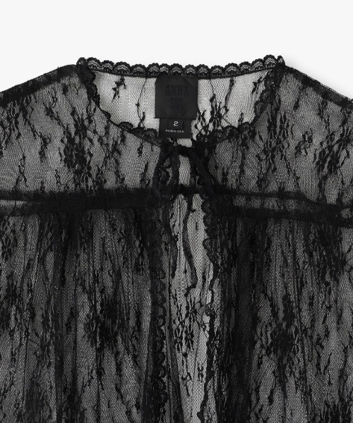 ANNA SUI(アナスイ)の「SKETCH LACE SHRUG(カーディガン/ボレロ・レディース・ブラック・4)」の3枚目の写真