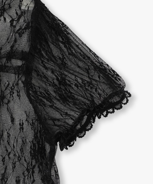 ANNA SUI(アナスイ)の「SKETCH LACE SHRUG(カーディガン/ボレロ・レディース・ブラック・4)」の4枚目の写真