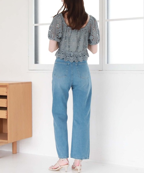 archives(アルシーヴ)の「クロシェ編み2wayTOPS(シャツ/ブラウス・レディース・ブルー/アイボリー/ブラック・MEDIUM)」の17枚目の写真