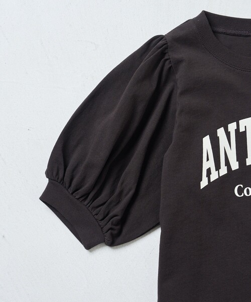 FREAK'S STORE(フリークスストア)の「パフスリーブカレッジロゴTEE(Tシャツ/カットソー・レディース・オフホワイト/チャコールグレー/レッド・フリ-)」の12枚目の写真