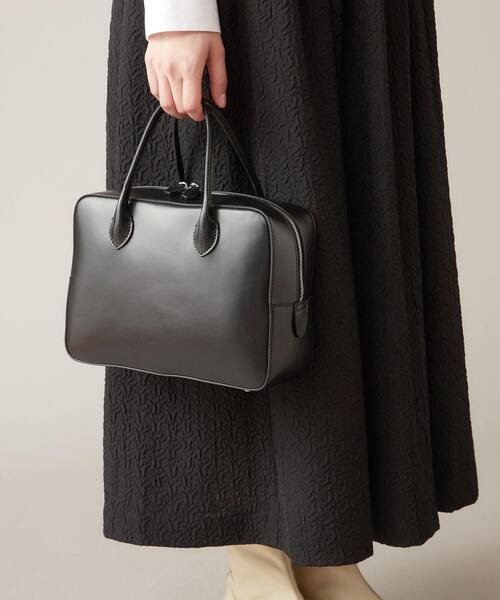 MAISON CANAU(メゾンカナウ)の「【MAISON CANAU/メゾンカナウ】MCLH2BB1 ボックスボストン(M)(ハンドバッグ・レディース・ブラック・FREE)」の9枚目の写真