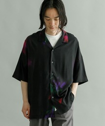 URBAN RESEARCH | URBAN RESEARCH iD アブストラクトプリントオープンカラーシャツ(シャツ/ブラウス)