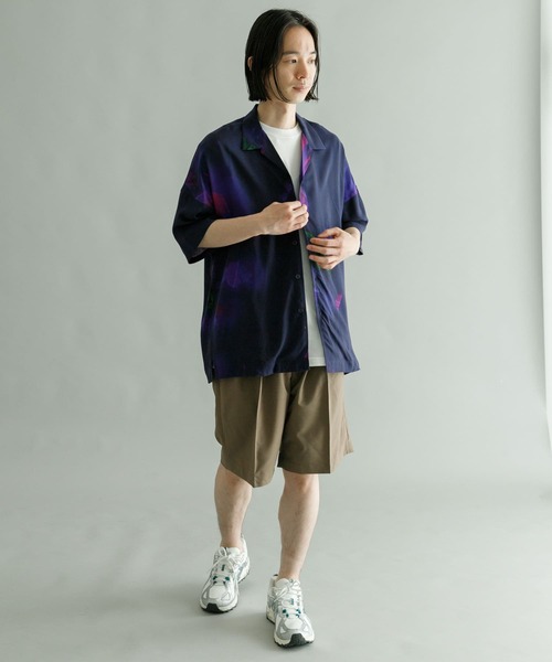 URBAN RESEARCH（アーバンリサーチ）の「URBAN RESEARCH iD　アブストラクトプリントオープンカラーシャツ（シャツ/ブラウス・メンズ・ブラック/ネイビー・MEDIUM/LARGE）」の8枚目の写真