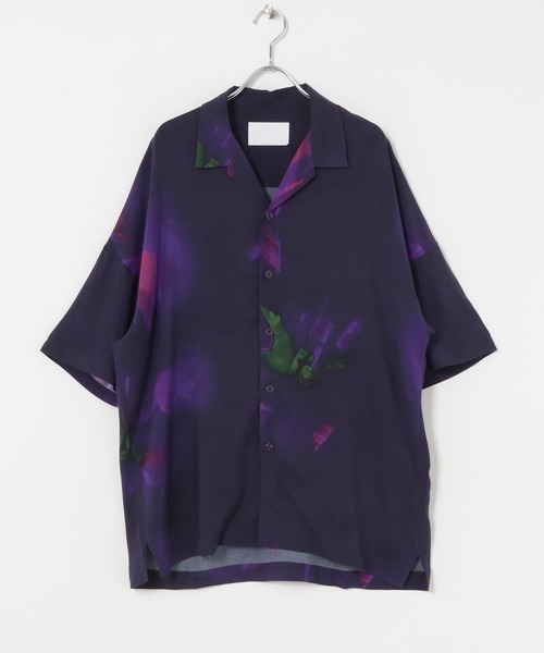 URBAN RESEARCH（アーバンリサーチ）の「URBAN RESEARCH iD　アブストラクトプリントオープンカラーシャツ（シャツ/ブラウス・メンズ・ブラック/ネイビー・MEDIUM/LARGE）」の15枚目の写真