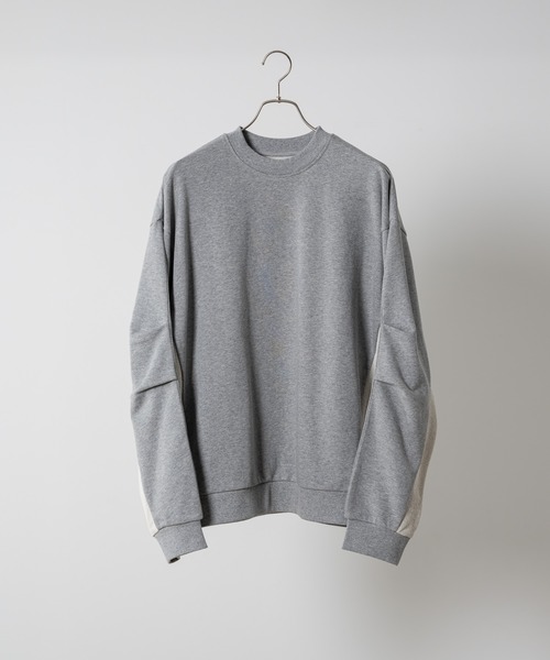 soerte(ソエルテ)の「Oversize inside out crew neck sweat/オーバーサイズ切り替えクルーネックスウェット(スウェット・メンズ・ブラック/グレー・2/1/3)」の20枚目の写真