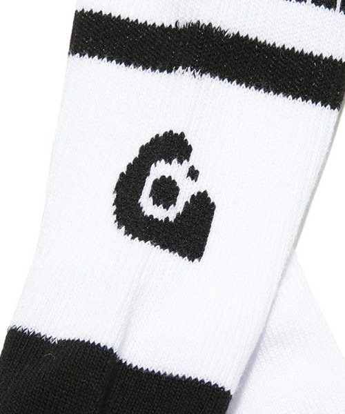 GRAVIS(グラヴィス)の「gravis/グラビス Get up Socks ロゴ ソックス(ソックス/靴下・メンズ・ホワイト/ブラック・25-27CM)」の6枚目の写真