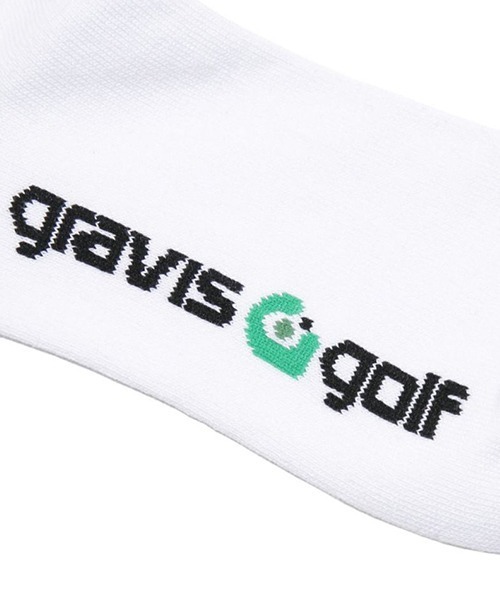 GRAVIS(グラヴィス)の「gravis/グラビス Get up Socks ロゴ ソックス(ソックス/靴下・メンズ・ホワイト/ブラック・25-27CM)」の3枚目の写真