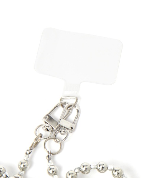 Heather（ヘザー）の「【キャセリーニ】リボンスマホストラップ　963118（スマホグッズ・レディース・アイボリー/シルバー・ONE SIZE）」の3枚目の写真